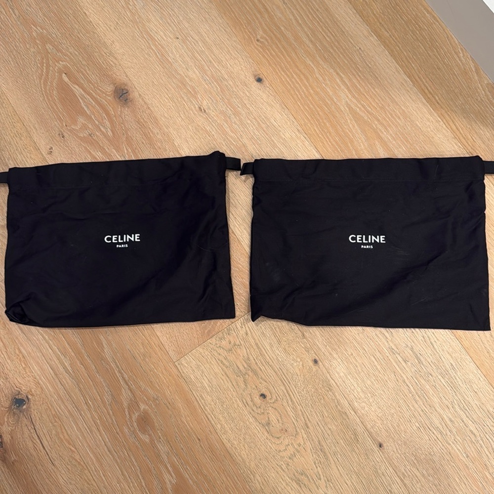 Celine canvas dust/shoe bags